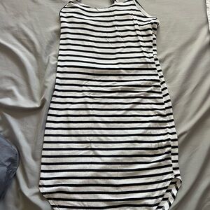 Striped Black and White Dress
